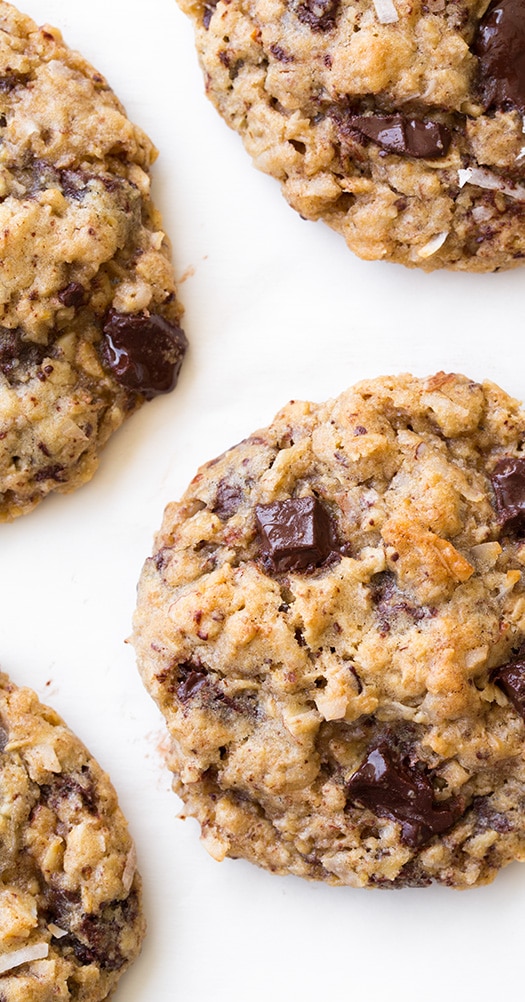 Oatmeal Coconut Almond Chocolate Chunk Cookies | Cooking Classy