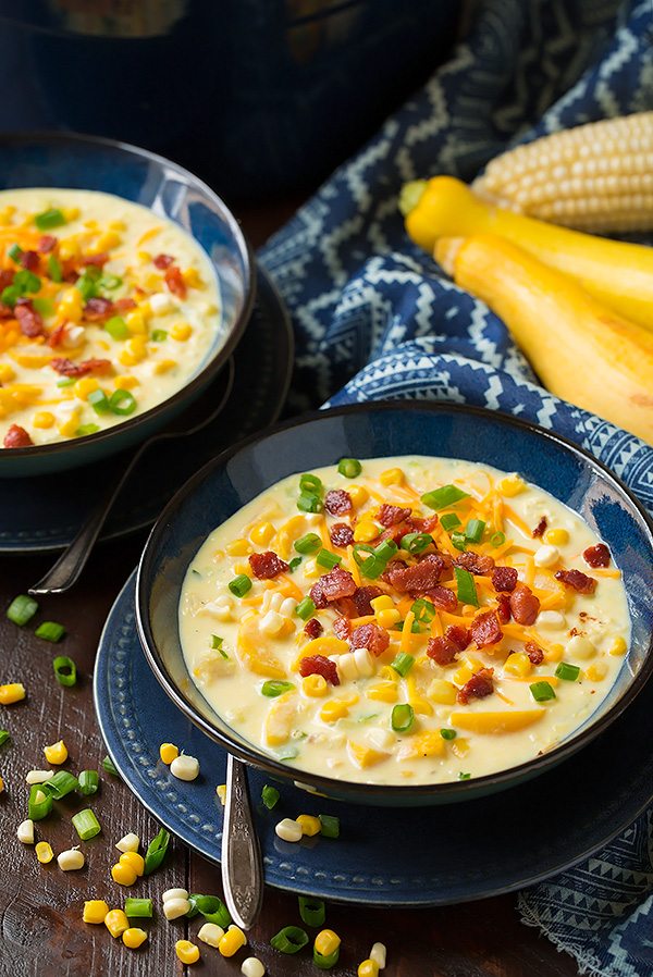 Summer Squash and Corn Chowder | Cooking Classy