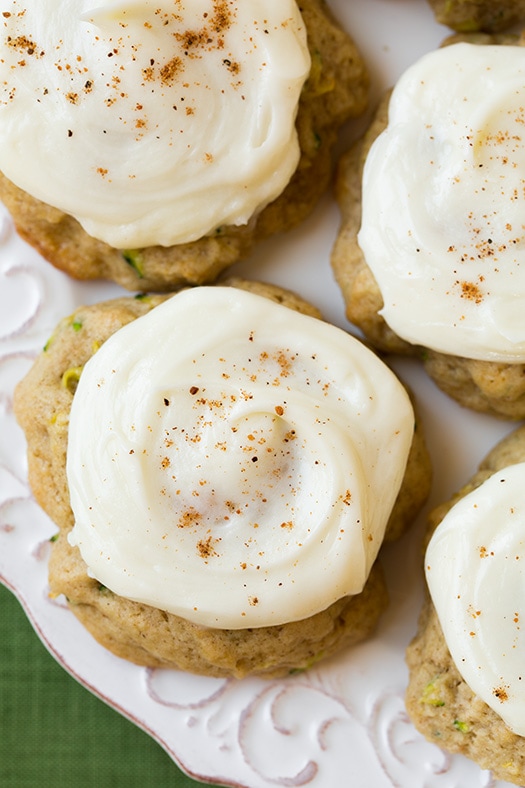 Zucchini Cookies with Cream Cheese Frosting - Cooking Classy