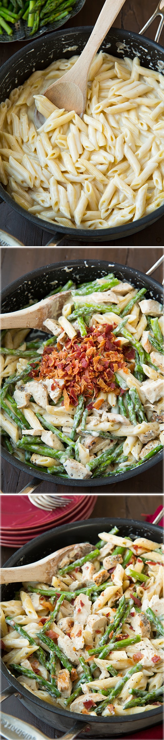 Chicken Asparagus Pasta (So Creamy!) Cooking Classy