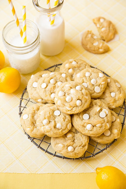 Lemon White Chocolate Chip Cookies | Cooking Classy