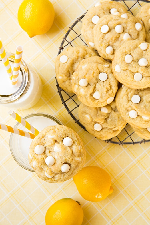 Lemon White Chocolate Chip Cookies | Cooking Classy