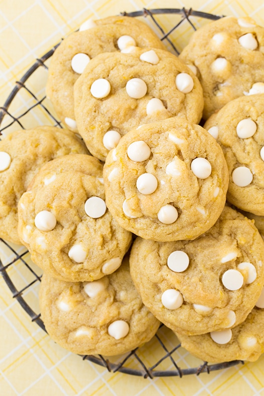 Lemon White Chocolate Chip Cookies | Cooking Classy