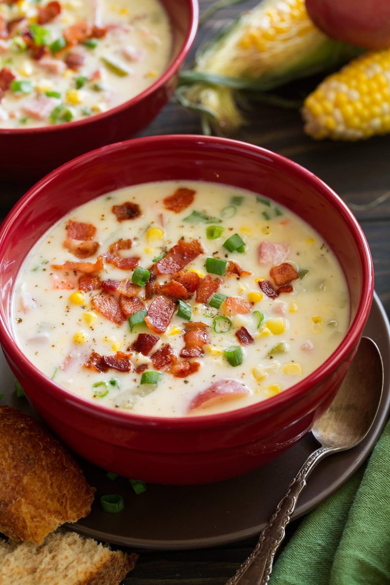 Creamy Ham Potato and Corn Chowder Cooking Classy
