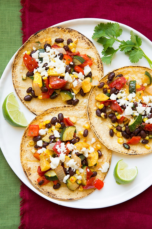 Vegetarian Tacos with Roasted Veggies Black Beans Cooking Classy