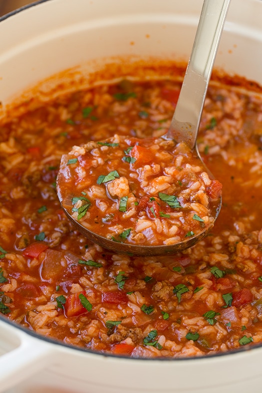 Stuffed Pepper Soup | Cooking Classy