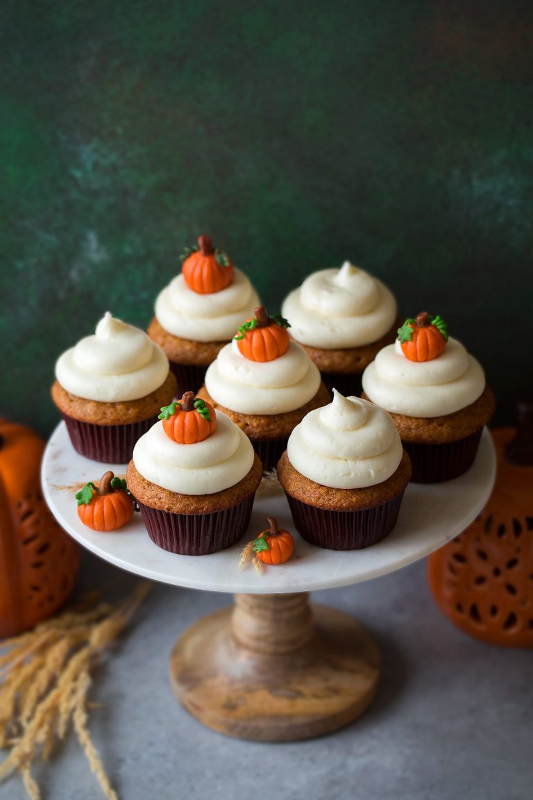 Pumpkin Cupcakes with Cream Cheese Frosting Cooking Classy