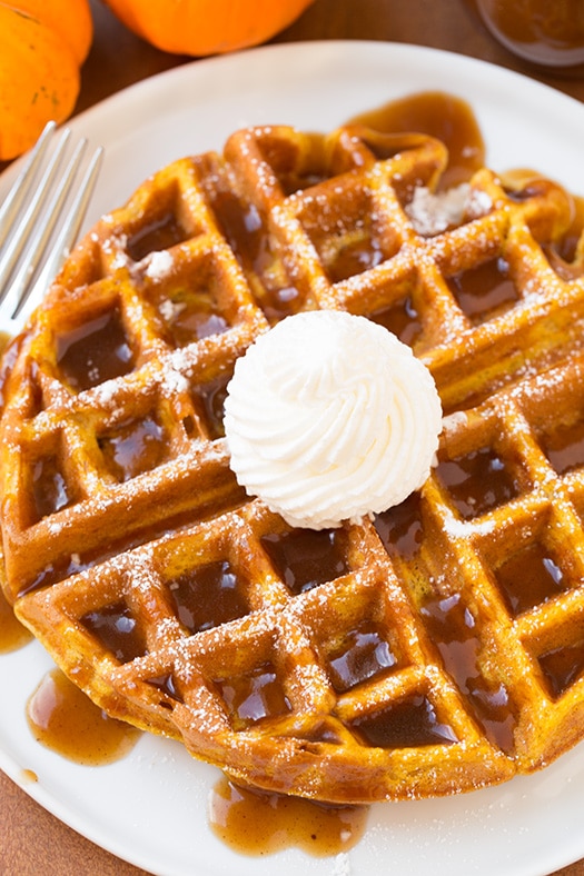 Pumpkin Waffles | Cooking Classy