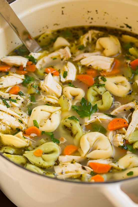 Tortellini Chicken Noodle Soup | Cooking Classy
