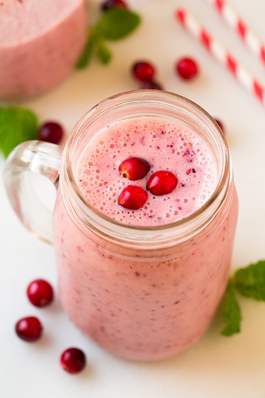 Cranberry Pomegranate Smoothies | Cooking Classy