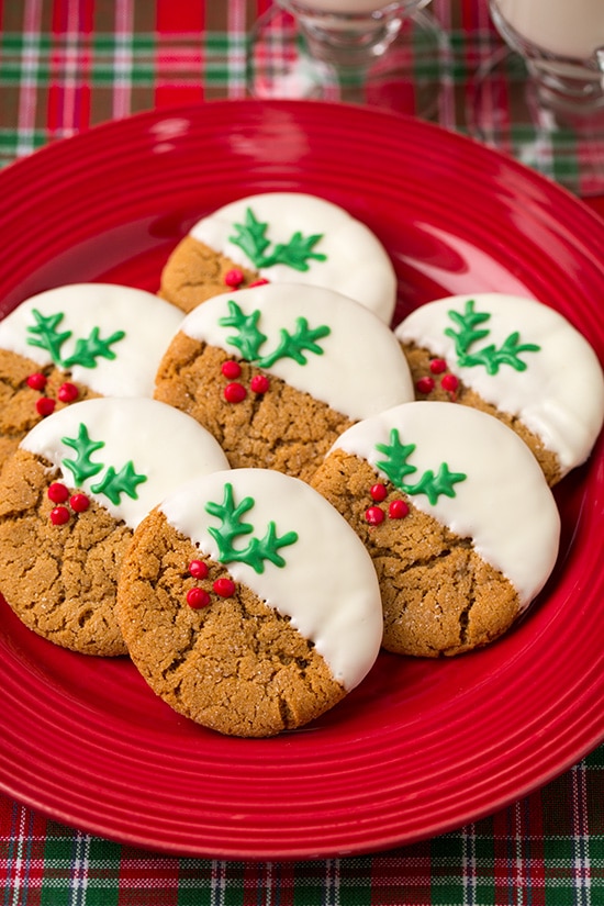 White Chocolate Dipped Ginger Cookies Cooking Classy
