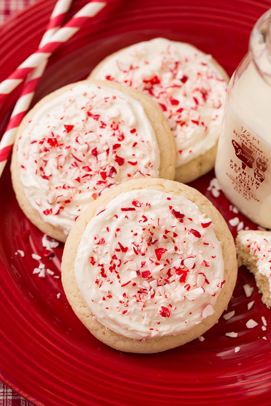 Peppermint Sugar Cookies with Cream Cheese Frosting | Cooking Classy