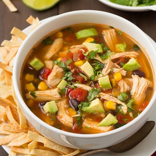 Slow Cooker Chicken Tortilla Soup Cooking Classy