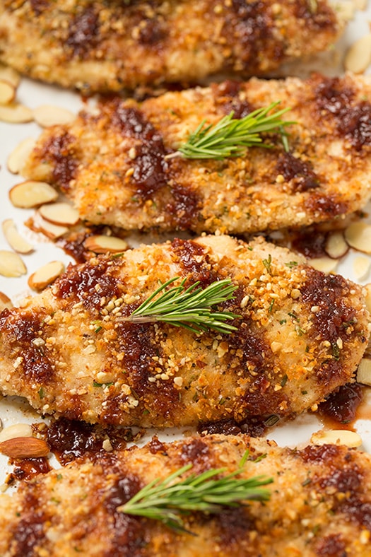 Almond Crusted Chicken with Strawberry Balsamic Sauce | Cooking Classy