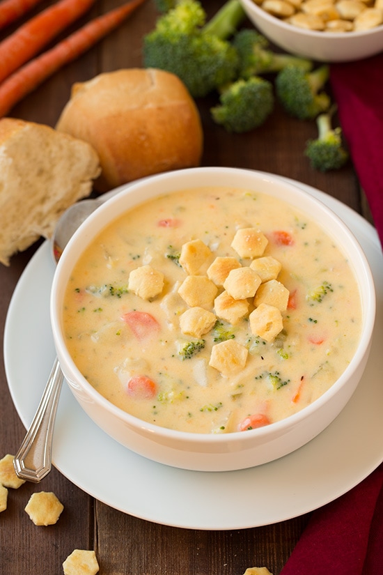Broccoli Cheese Potato Soup | Homemade Vegetable Soup Recipes