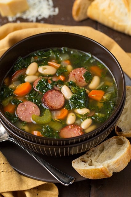 Kale White Bean And Sausage Soup Cooking Classy