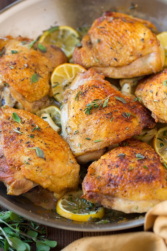 Roasted Lemon Garlic Herb Chicken | Cooking Classy