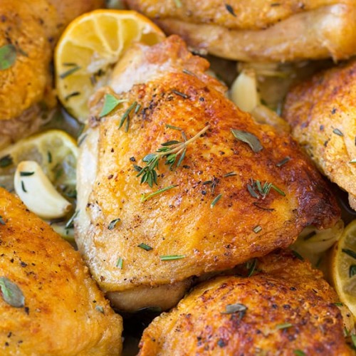 Roasted Lemon Garlic Herb Chicken - Cooking Classy