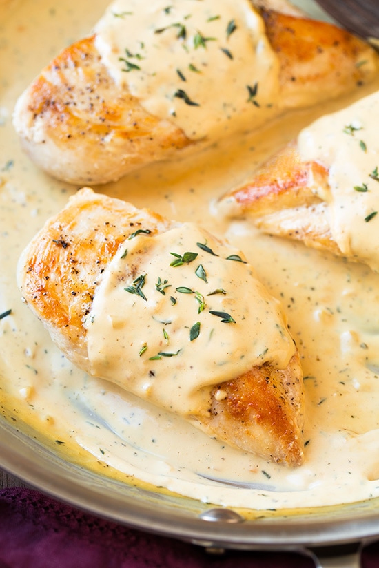 Skillet Chicken with Mustard Cream Sauce | Cooking Classy