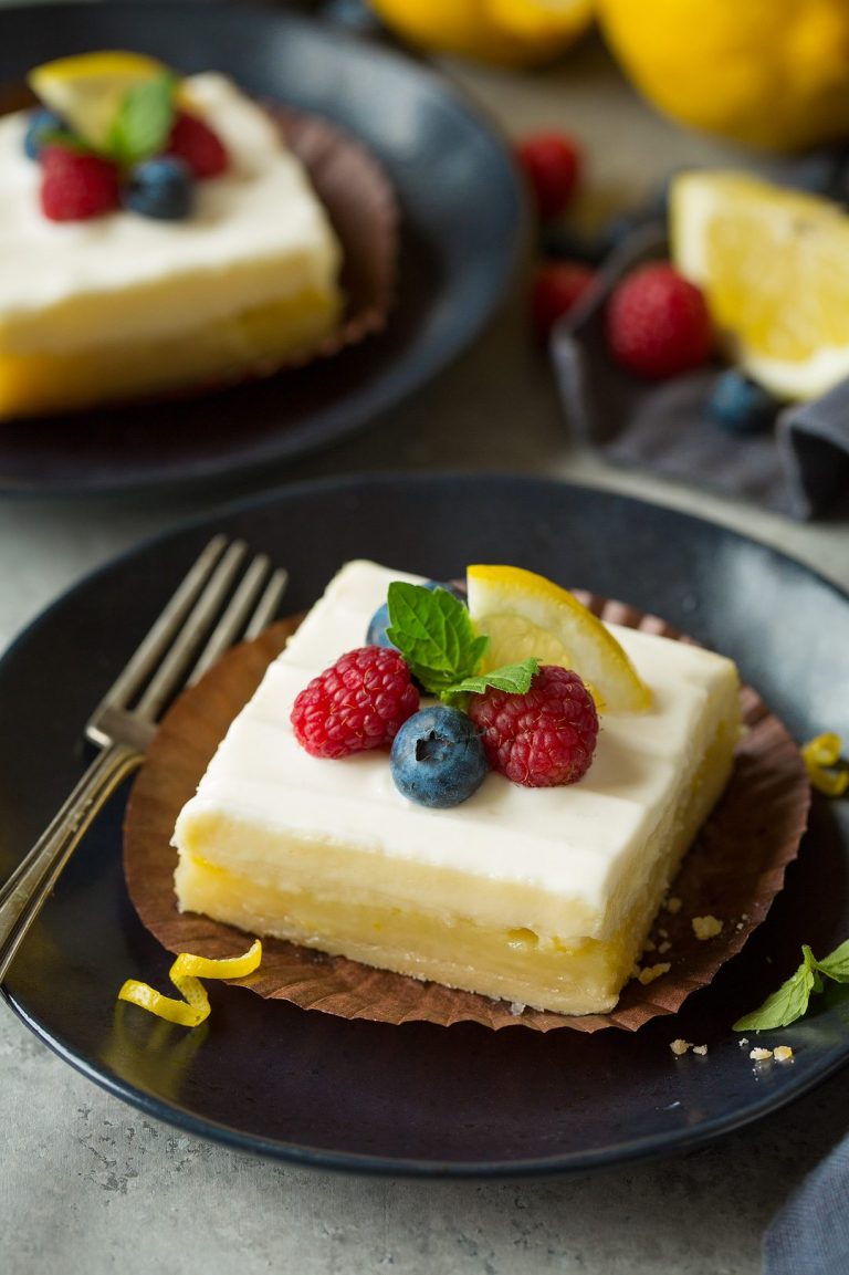 Lemon Cheesecake Bars (So Easy!) Cooking Classy
