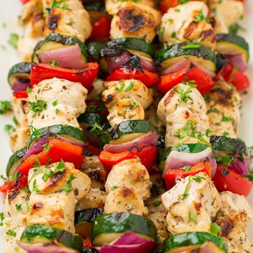 Coriander Chicken Kebabs with Lemon Cilantro Yogurt Sauce Cooking Classy