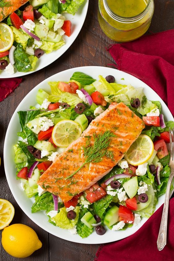 Greek Salmon Salad Cooking Classy