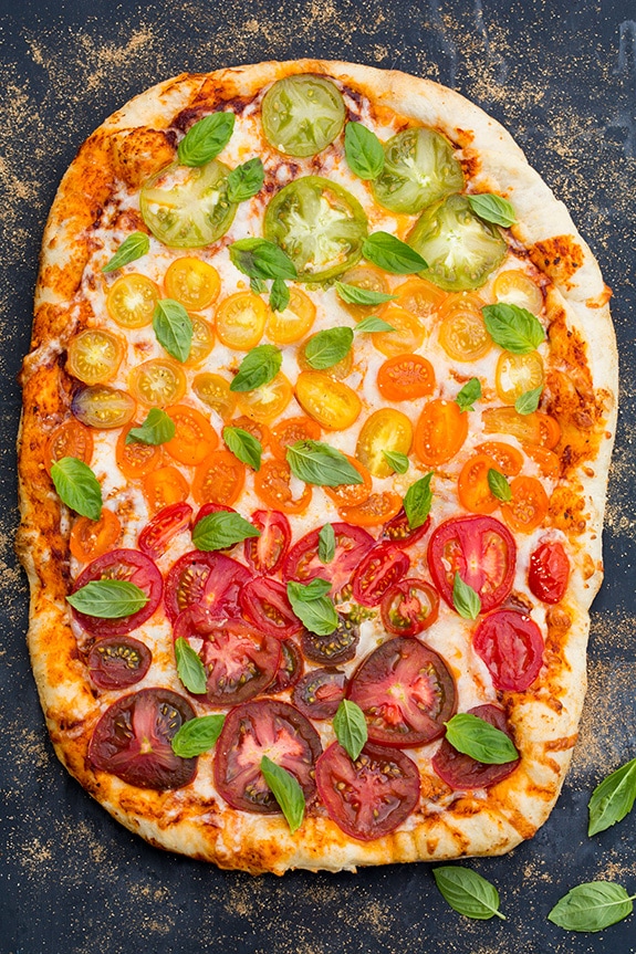 Grilled Rainbow Tomato Pizza | Cooking Classy