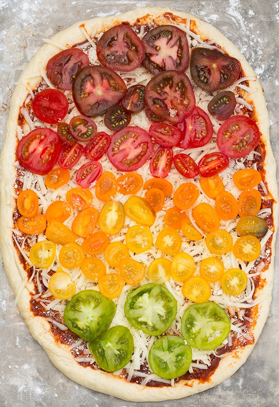 Grilled Rainbow Tomato Pizza | Cooking Classy