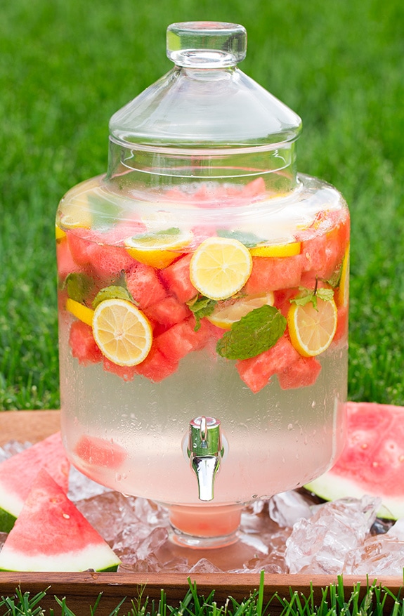 Watermelon Lemon Mint Flavored Water | Cooking Classy