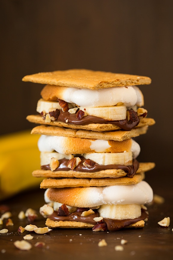Banana Nutella S'mores | Cooking Classy