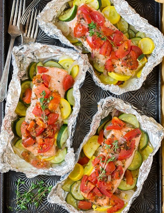 Honey Teriyaki Salmon and Veggies in Foil Cooking Classy