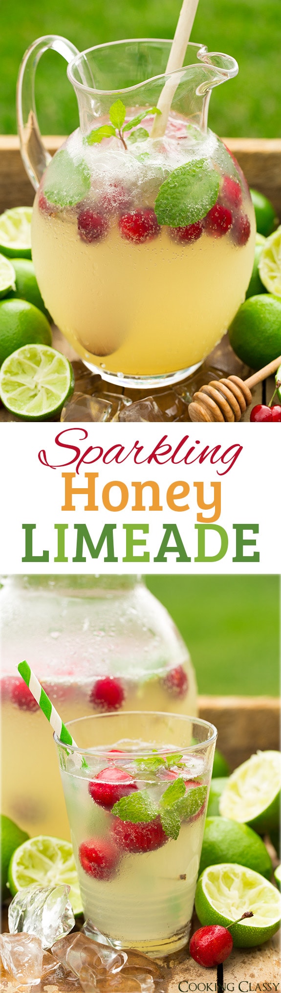 Sparkling Limeade with Honey Recipe Cooking Classy