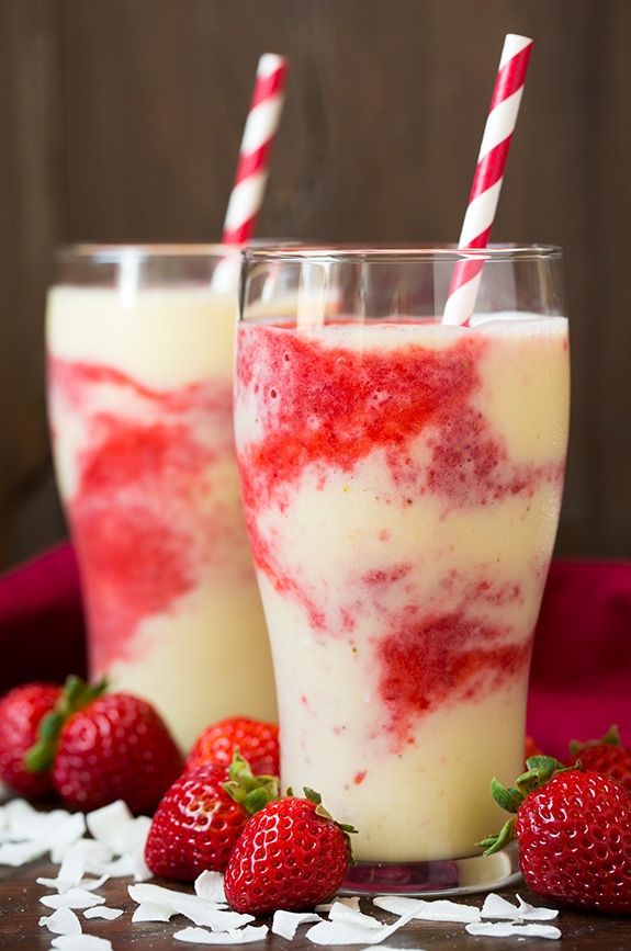 Strawberry Colada Smoothie | Cooking Classy