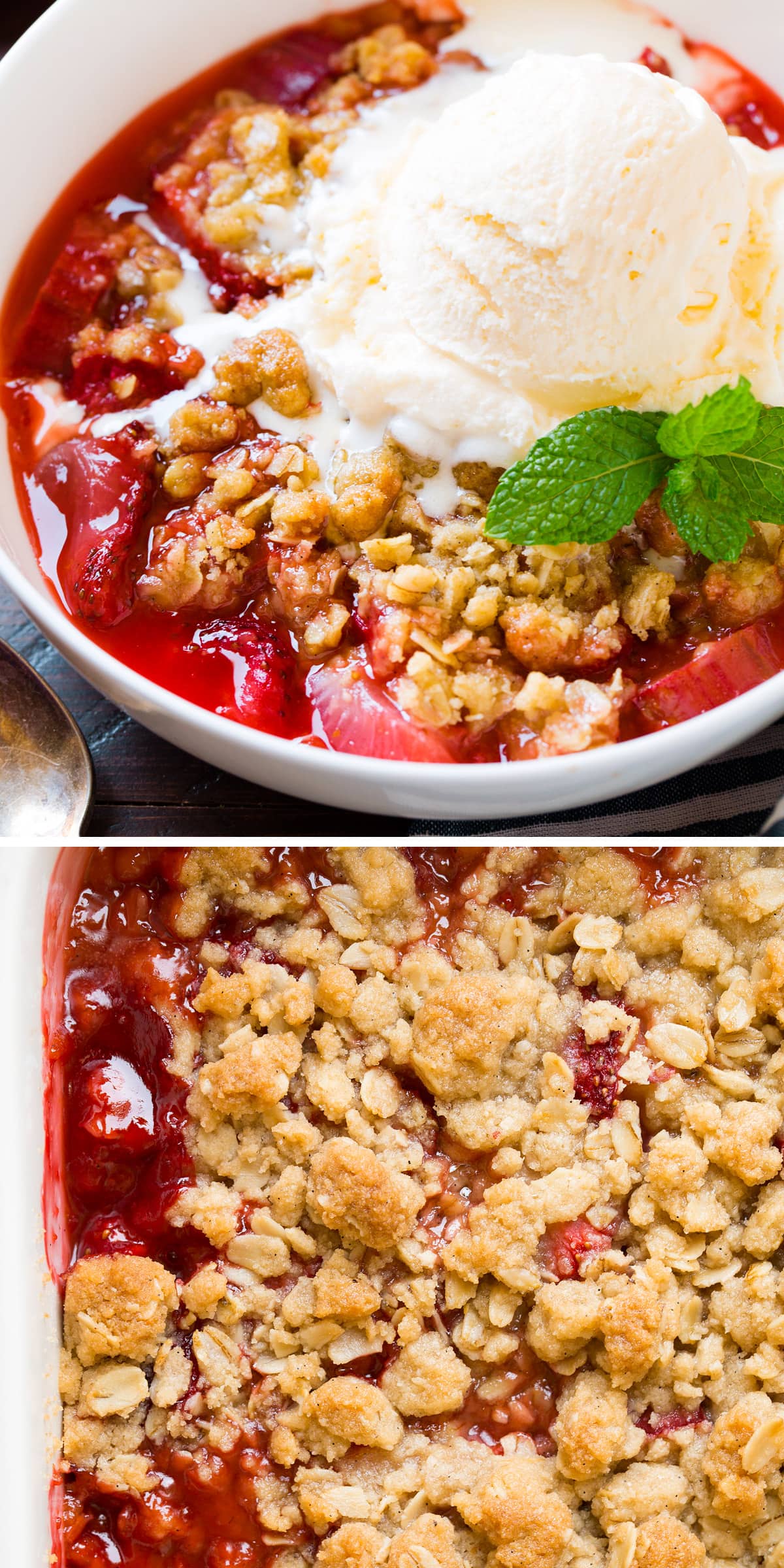 Strawberry Rhubarb Crisp Cooking Classy