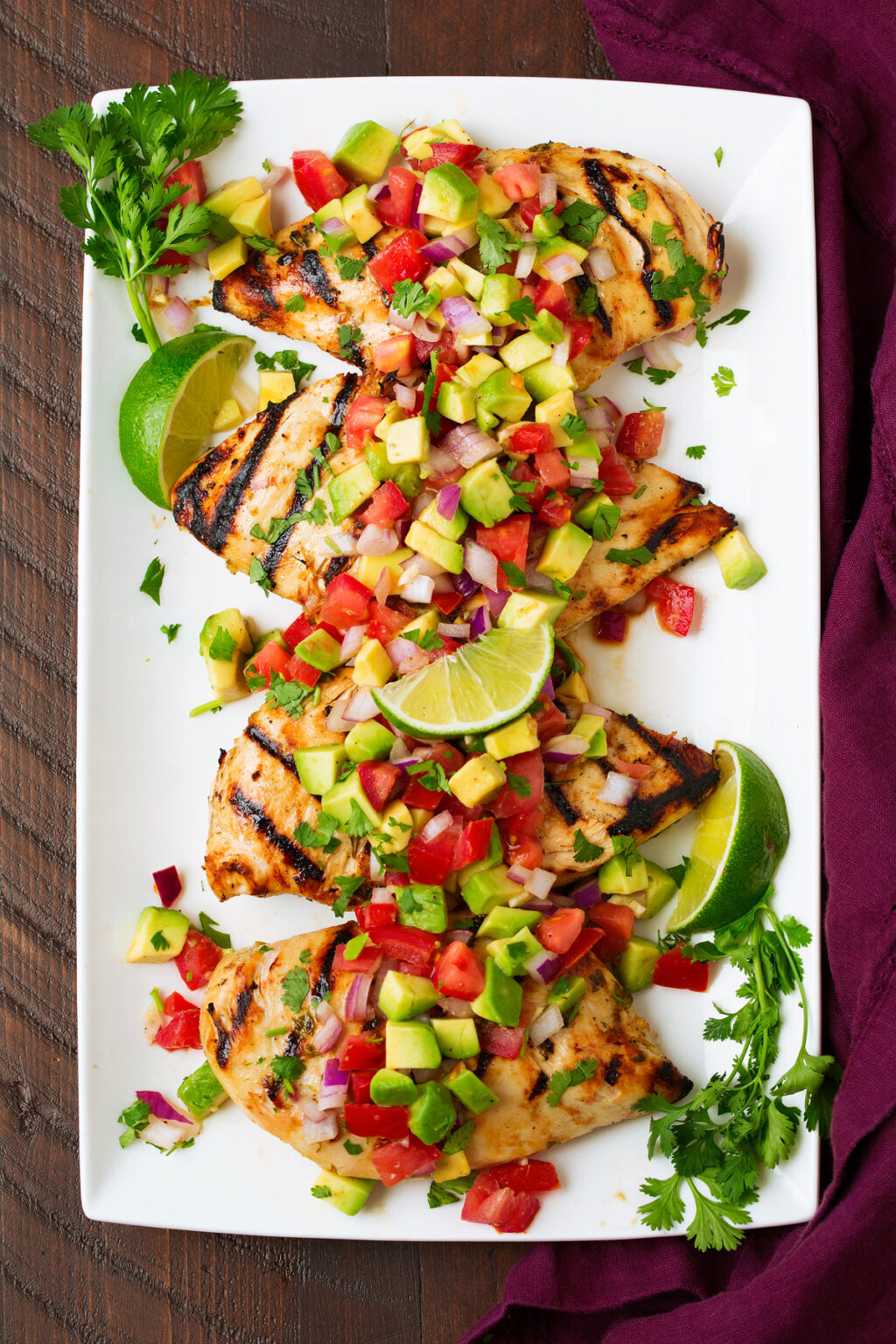 CilantroLime Chicken with Avocado Salsa Cooking Classy