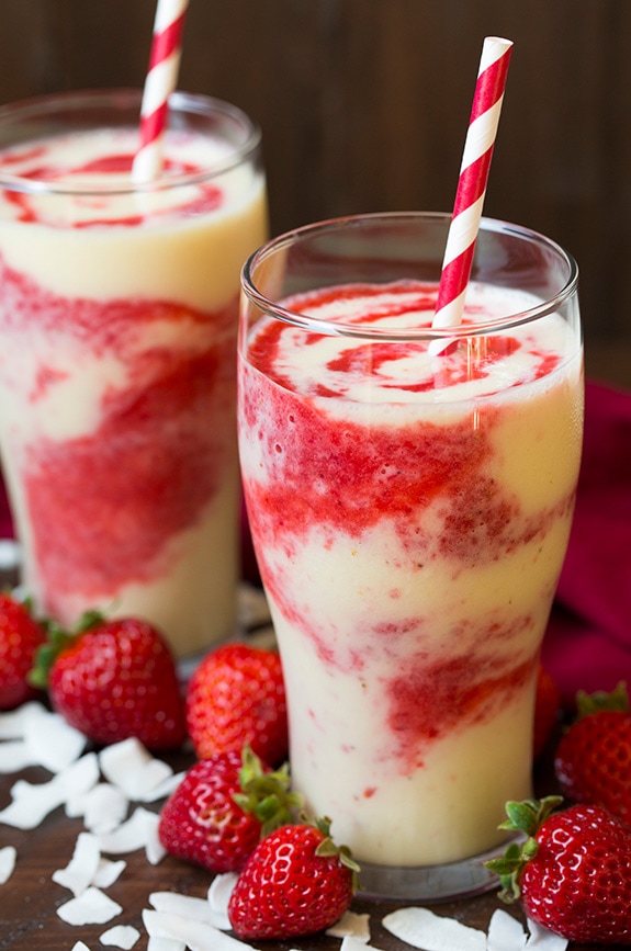 Strawberry Colada Smoothie | Cooking Classy