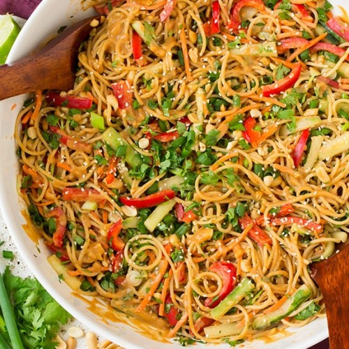 Spicy Peanut Thai Noodles Cooking Classy