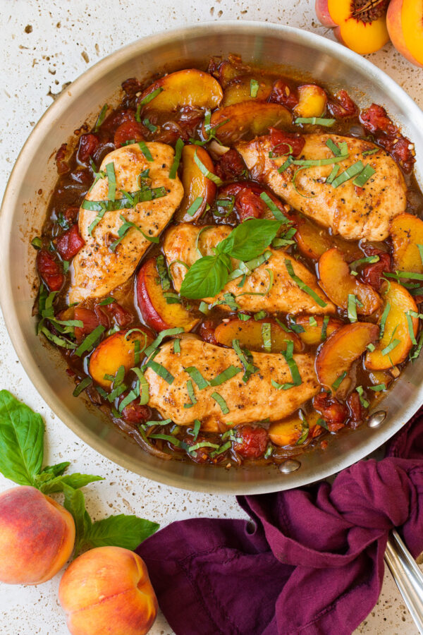 Peach Chicken {with Balsamic}