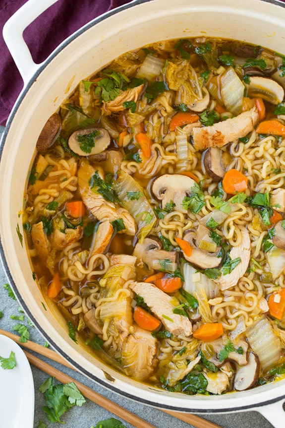 Easy Homemade Authentic Thai Chicken Noodle Soup Recipe