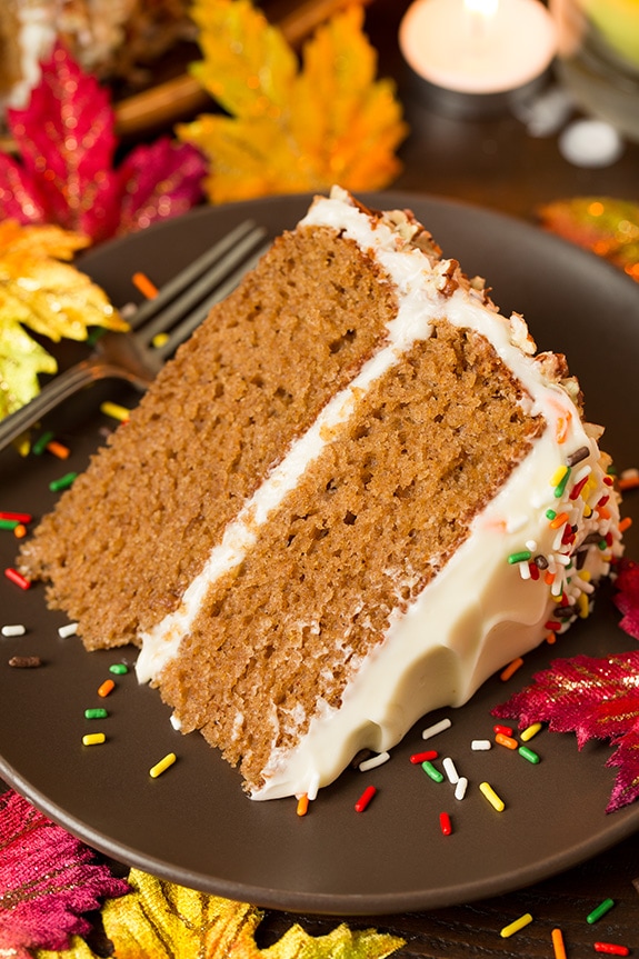 Autumn Spice Cake with Cream Cheese Frosting - Cooking Classy