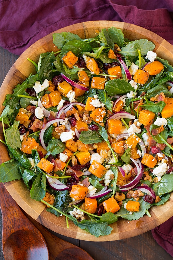 Butternut Squash and Bacon Salad with Maple-Rosemary Vinaigrette | Cooking Classy