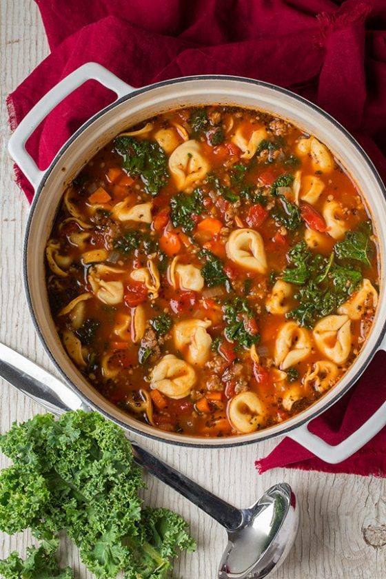 Italian Sausage, Kale and Tortellini Soup Cooking Classy