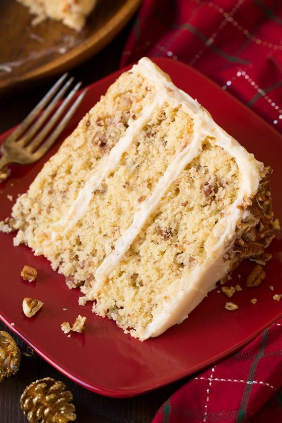Butter Pecan Cake (with Cream Cheese Frosting) - Cooking Classy