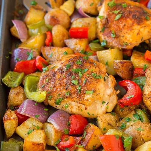 One Pan Cajun Chicken And Veggies Cooking Classy