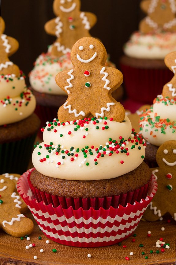 Gingerbread Cupcakes with Cream Cheese Frosting - Cooking Classy