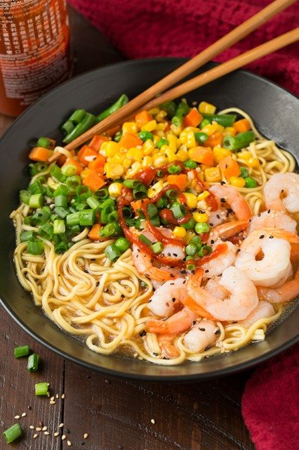 Easy Shrimp and Veggie Miso Ramen - Cooking Classy