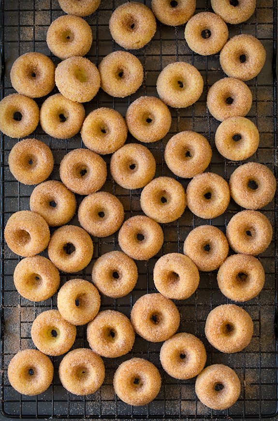 Baked Cinnamon Sugar Mini Donuts | Cooking Classy