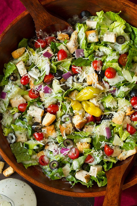 Grilled Chicken Chopped Salad with Italian Dressing | Cooking Classy