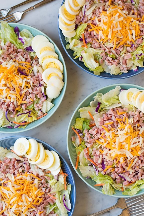 Ham and Cheese Salad with Homemade Ranch | Cooking Classy