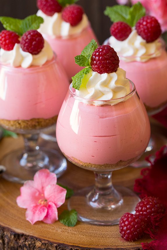 Raspberry Cheesecake Mousse | Cooking Classy